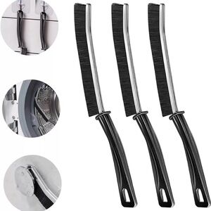 3PCS Hard-Bristled Gap Cleaning Brushes, Bathroom Kitchen Crevice Cleaning Brush